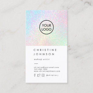 Carte De Visite votre logo sur la fausse parties scintillant arc-e