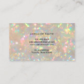 Carte De Visite votre logo sur la photo opal en pierre (Dos)