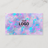 Carte De Visite votre logo sur l'arrière - plan d'inspiration opal (Devant)