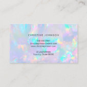 Carte De Visite votre logo sur pastel opal gemstone (Dos)