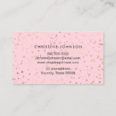 Carte De Visite votre logo sur stars motif (Dos)