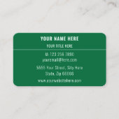 Carte De Visite Votre nom Adresse Site Web Information téléphoniqu (Devant)