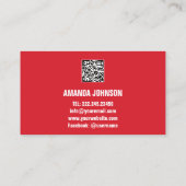 CARTE DE VISITE VOTRE NOM DE CHAÎNE YOUTUBER SUSCRIBE LOGO (Dos)