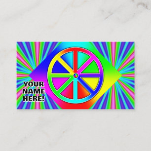 Carte De Visite VOTRE NOM ICI ! Rainbow Wheel (vous pouvez ajouter