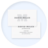 Carte De Visite Votre nom ou nom commercial | Masculine moderne Gr