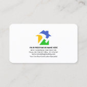 Carte De Visite Votre nom Timber Handyman Outils Signalisation (Dos)