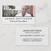 Carte de visite votre photo Modèle personnalisé Pl (Devant / Derrière)