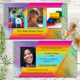 Carte De Visite Votre Portfolio de Photos Magasin de Jouets 