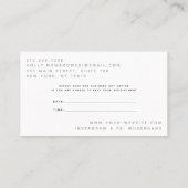 Carte De Visite Votre prochaine nomination | Nouveau classique | M (Dos)