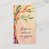 Carte De Visite Votre profession Arbre rustique (Devant)