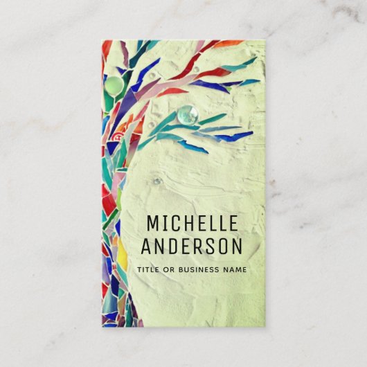 Carte De Visite Votre profession QR Code vert (Devant)