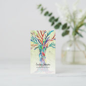 Carte De Visite Votre profession verte (Debout devant)