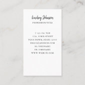 Carte De Visite Votre profession verte (Dos)