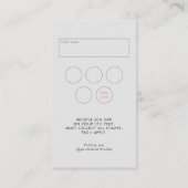 Carte De Visite Votre propre logo Salon de Beauté QR Code Loyauté (Dos)