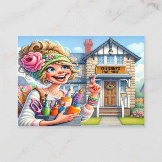 Carte De Visite Votre Série D'Artisanats De Charme (Devant)