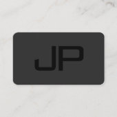 Carte De Visite Votre texte personnalisé Élégant Monogramme modern (Devant)