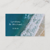 Carte De Visite Voucher boisson gratuite sur la plage | Jeton à ba (Dos)