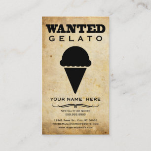 Carte De Visite voulu : gelato
