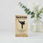 Carte De Visite voulu : leçons de karaté (Debout devant)