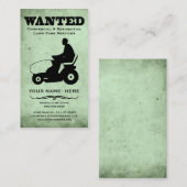 Carte De Visite voulu : services de soin de pelouse (Devant / Derrière)