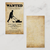 Carte De Visite voulu : services de soin de pelouse (Devant / Derrière)