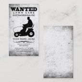 Carte De Visite voulu : soin de pelouse (Devant / Derrière)