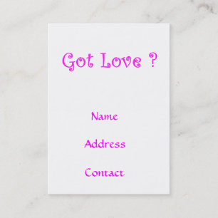 Carte De Visite Vous avez de l'amour ?-cartes de visite