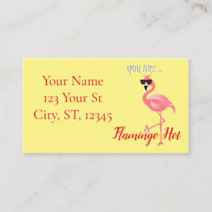 Carte De Visite Vous Êtes Flamant rose Hot Thunder_Cove
