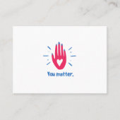 Carte De Visite Vous êtes important (Devant)