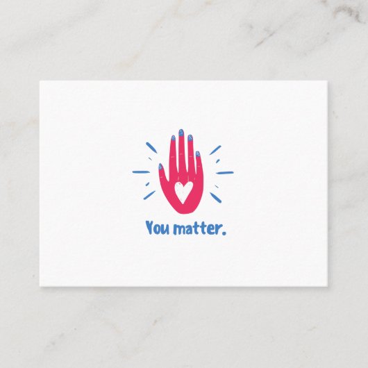 Carte De Visite Vous êtes important (Devant)