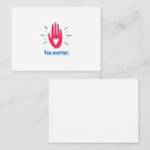 Carte De Visite Vous êtes important (Devant / Derrière)