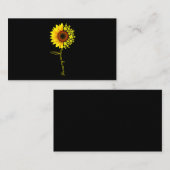Carte De Visite Vous Êtes Mon Sunshine Sunflower Softball (Devant / Derrière)