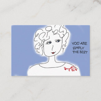 CARTE DE VISITE VOUS ÊTES SIMPLEMENT LE MEILLEUR - ENCOURAGEZ LA