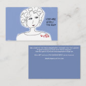 CARTE DE VISITE VOUS ÊTES SIMPLEMENT LE MEILLEUR - ENCOURAGEZ LA (Devant / Derrière)