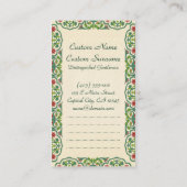 Carte De Visite Vous gagnez la force, le courage et la confiance (Dos)