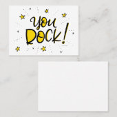 Carte De Visite Vous Rock, en lettres (Devant / Derrière)