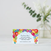 Carte De Visite Voûte colorée de ballon (Debout devant)