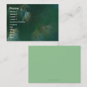 CARTE DE VISITE VOÛTE DE FORÊT DU NORD (Devant / Derrière)