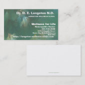 CARTE DE VISITE VOÛTE DE FORÊT DU NORD (Devant / Derrière)