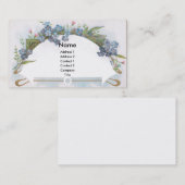 Carte De Visite Voûte des myosotis des marais bleus (Devant / Derrière)