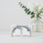 Carte De Visite Voûte des myosotis des marais bleus (Debout devant)