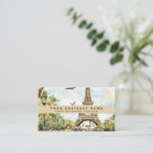 Carte De Visite Voyage à la Tour Eiffel (Debout devant)