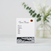 Carte De Visite VOYAGE ANTIQUE, MONOGRAM RUBY, papier perlé (Debout devant)