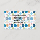 Carte De Visite Voyage dans le monde (Dos)