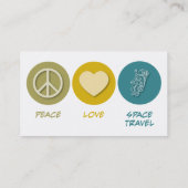 Carte De Visite Voyage dans l'espace d'amour de paix (Dos)