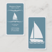 Carte De Visite voyage de mod (bateau à voile) (Devant / Derrière)