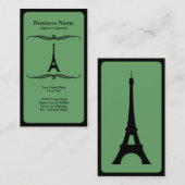 Carte De Visite voyage de mode (tour eiffel) (Devant / Derrière)