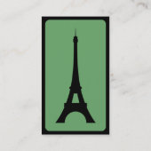 Carte De Visite voyage de mode (tour eiffel) (Dos)