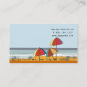 Carte De Visite Voyage de vacances d'océan de voilier de bateau de (Dos)