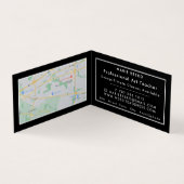 Carte De Visite Voyage Maze Motif, enseignant d'art, détails (Intérieur)